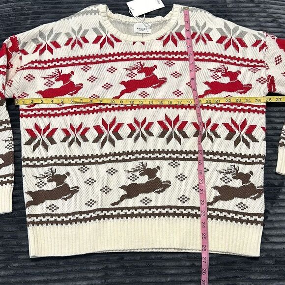 Andree Holiday Christmas Sweater - Ivory  Women’s Large - Picture 3 of 5